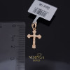 Rose gold cross pendant #68278