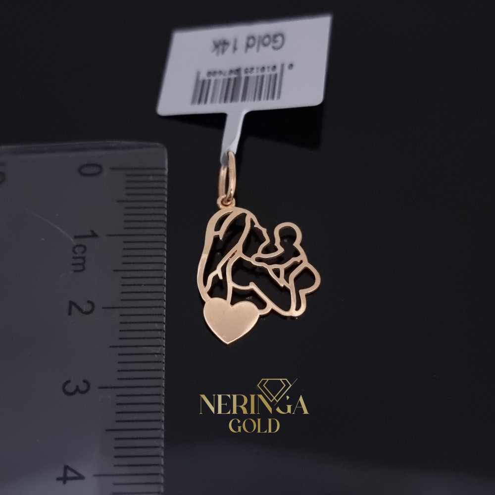 Rose gold heart pendant #68257