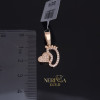 Rose gold heart pendant #68241