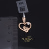 Rose gold heart pendant #68263