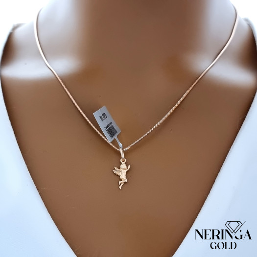 Rose gold angel pendant #68254
