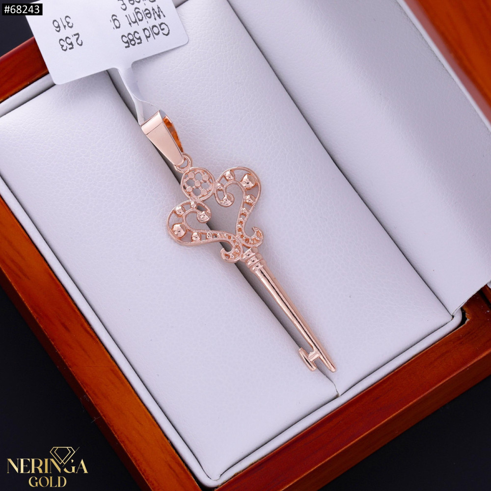Rose gold pendant #68243