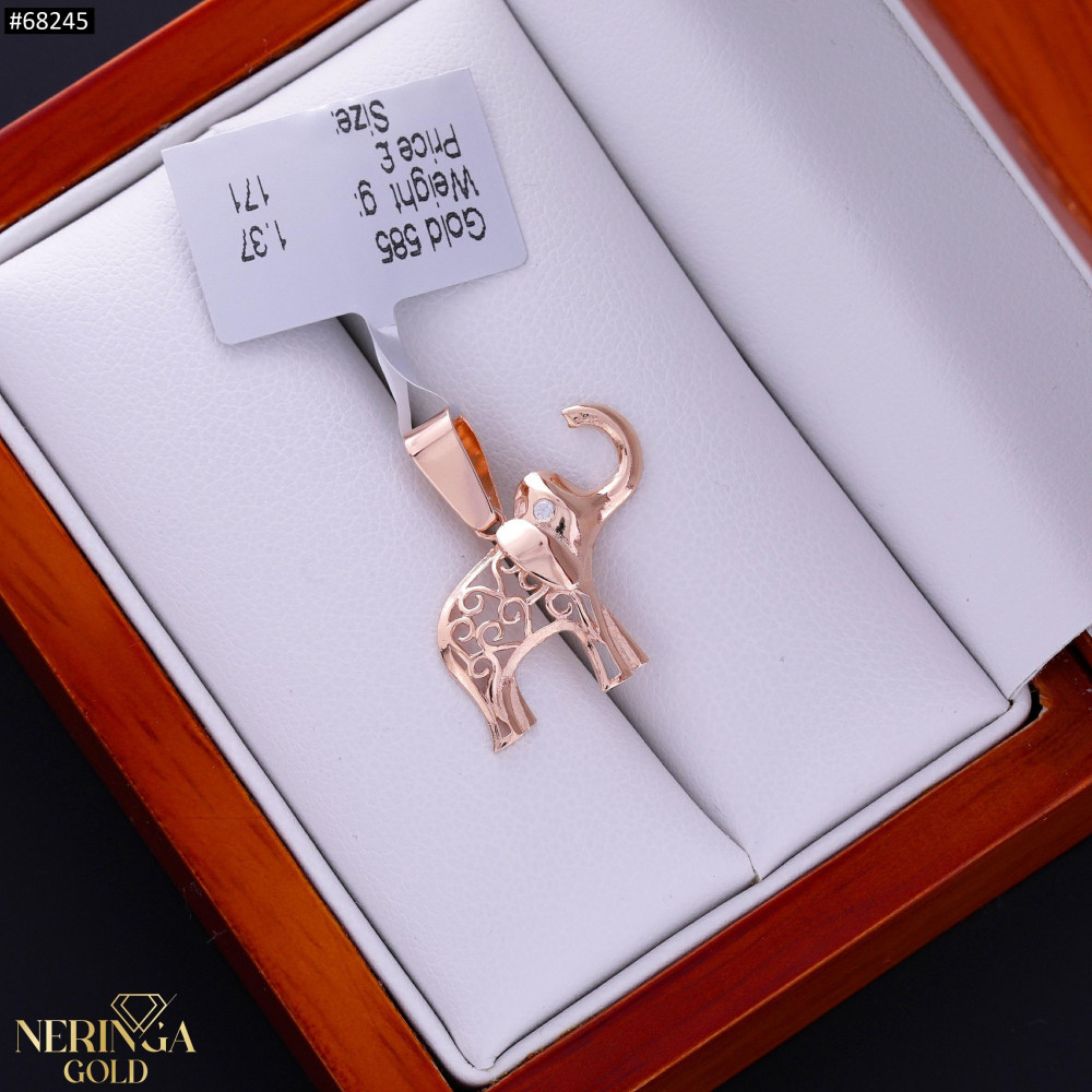 Rose gold pendant #68245