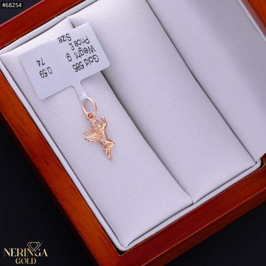 Rose gold angel pendant #68254