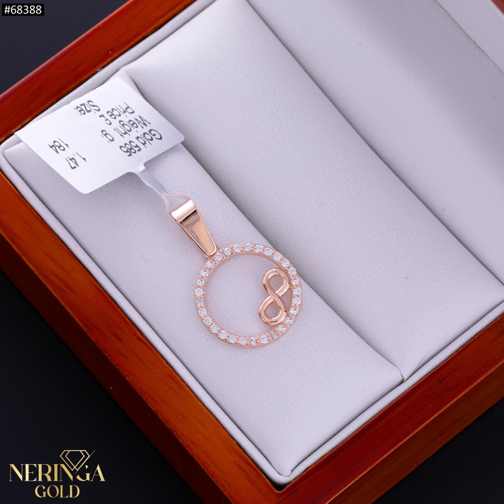 Rose gold pendant #68388