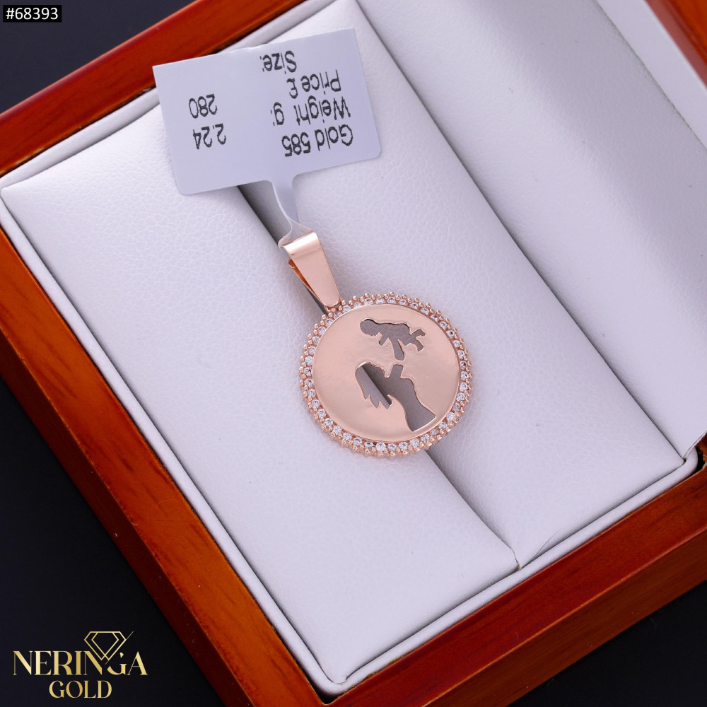 Rose gold pendant #68393