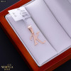 Rose gold letter pendant #68516