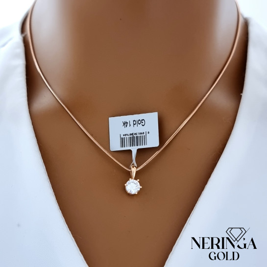 Rose gold pendant #68626