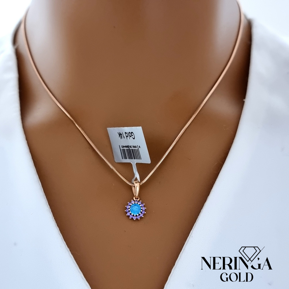 Rose gold pendant #68622