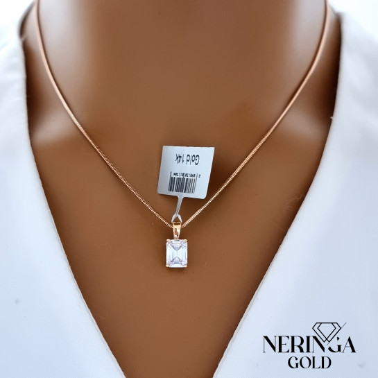 Rose gold pendant #68625