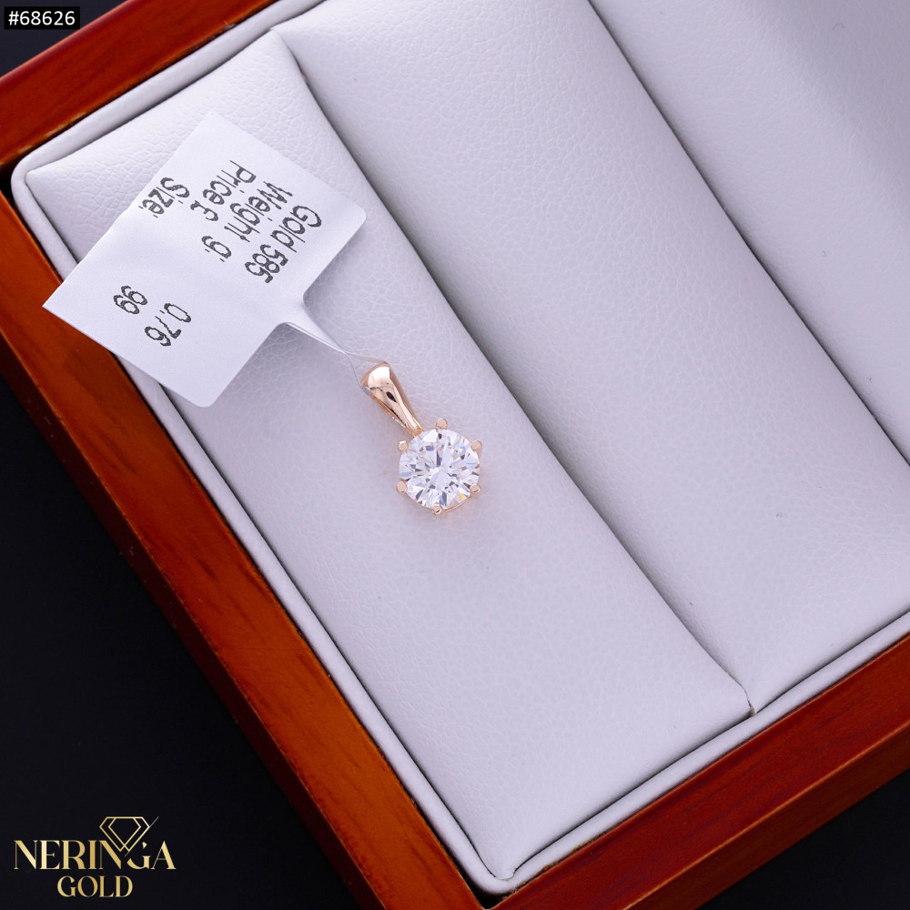 Rose gold pendant #68626