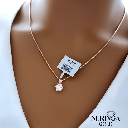 Rose gold pendant #68738