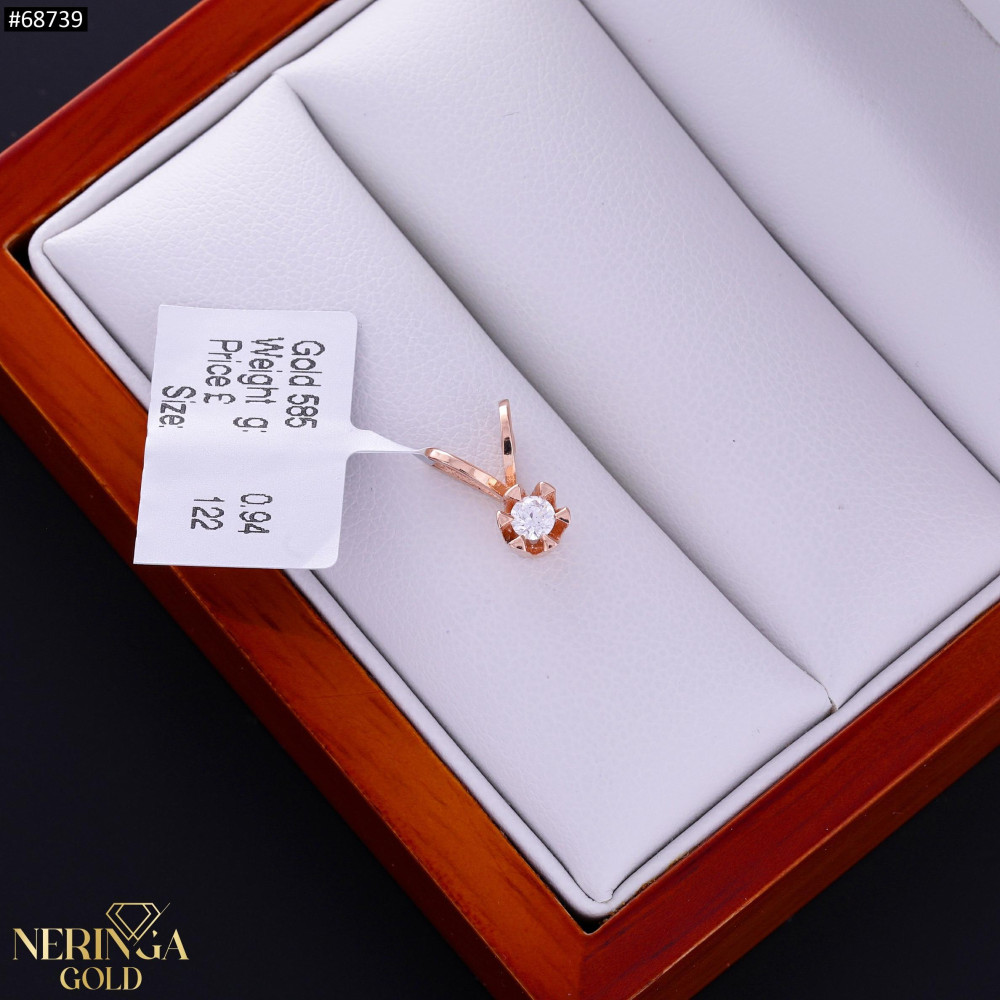 Rose gold pendant #68739