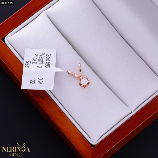 Rose gold pendant #68739