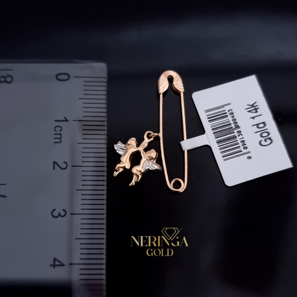 Rose gold clip and brooche #68775