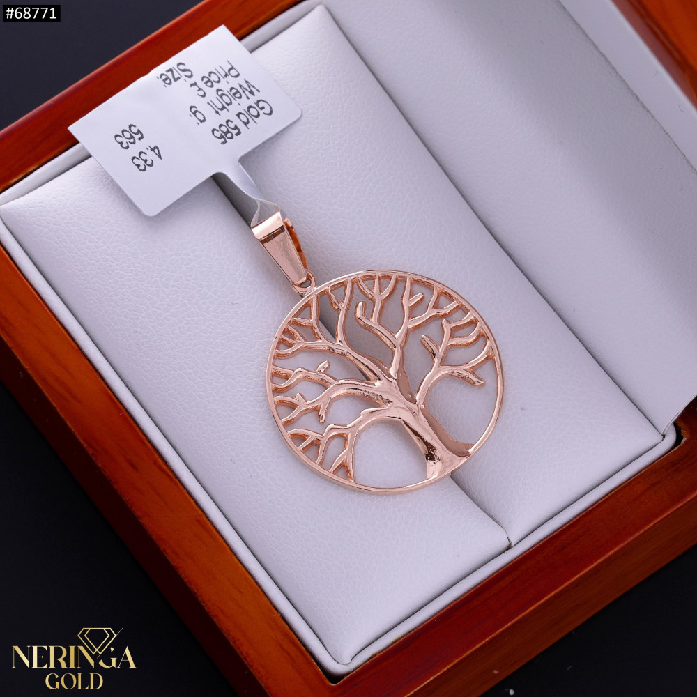 Rose gold pendant #68771