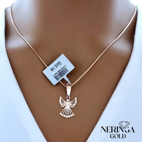 Rose gold angel pendant #69050