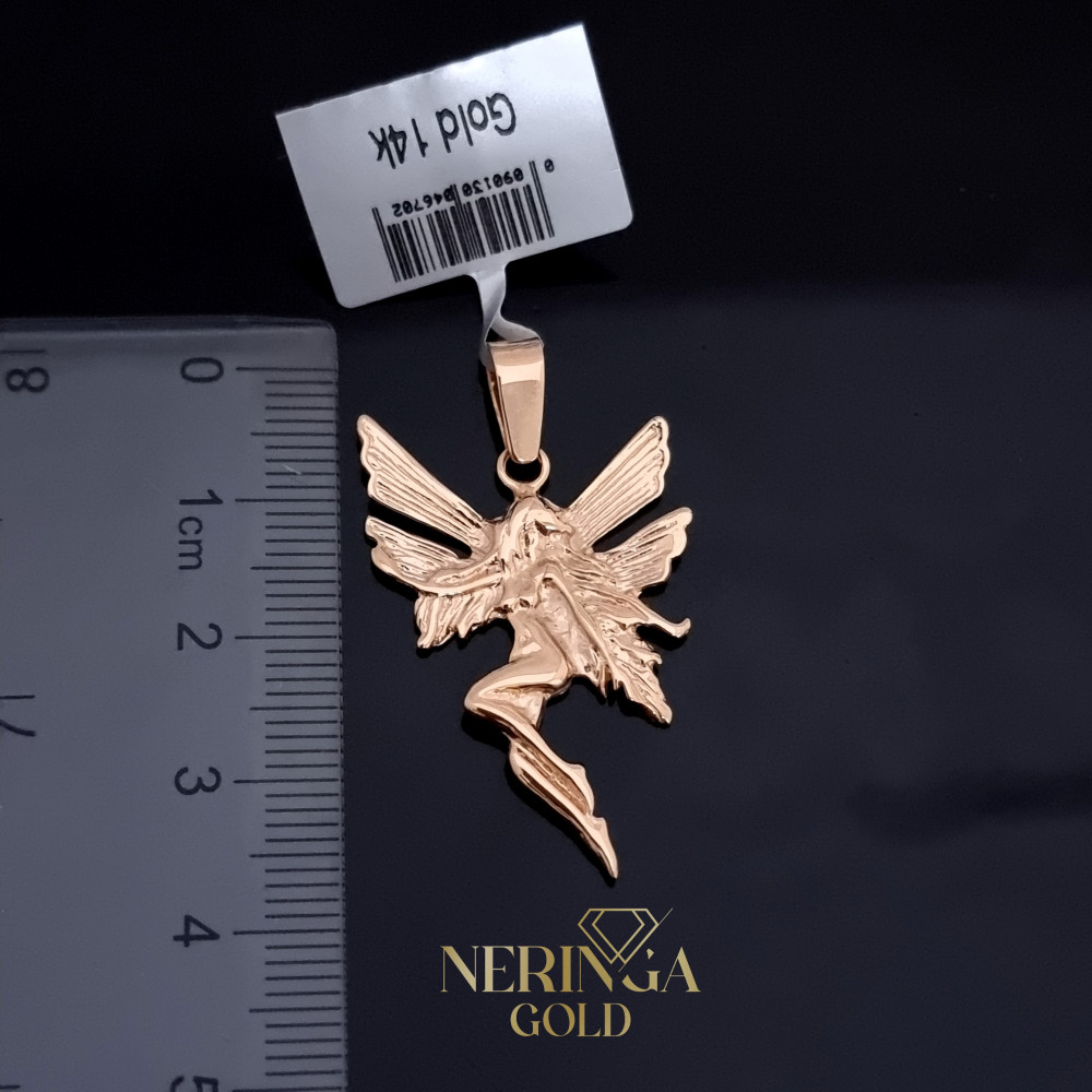 Rose gold angel pendant #69048