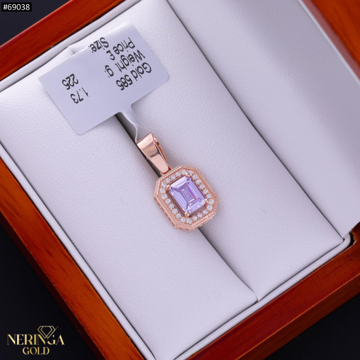 Rose gold pendant #69038