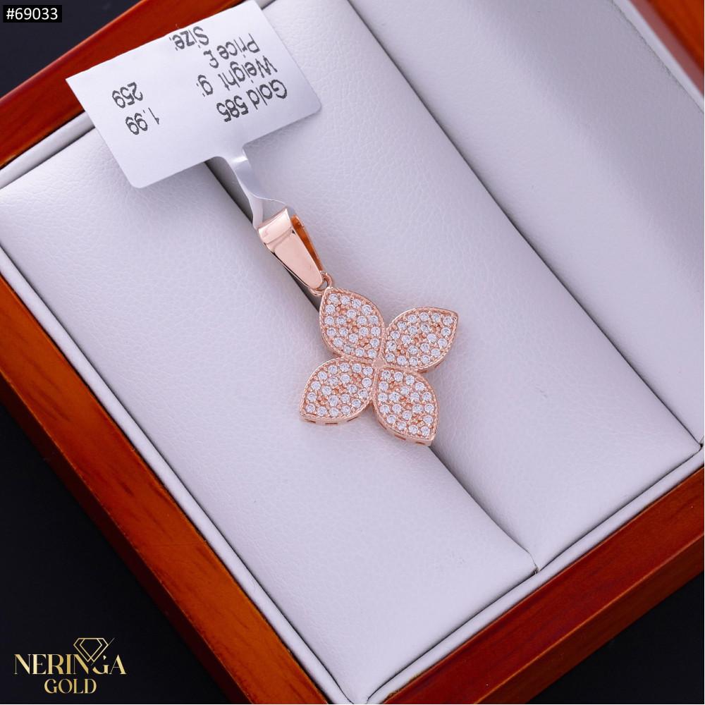 Rose gold pendant #69033