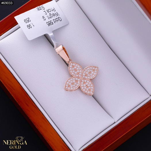 Rose gold pendant #69033