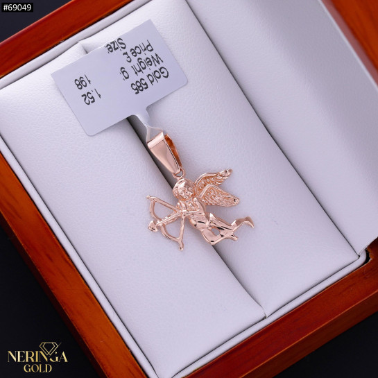 Rose gold angel pendant #69049