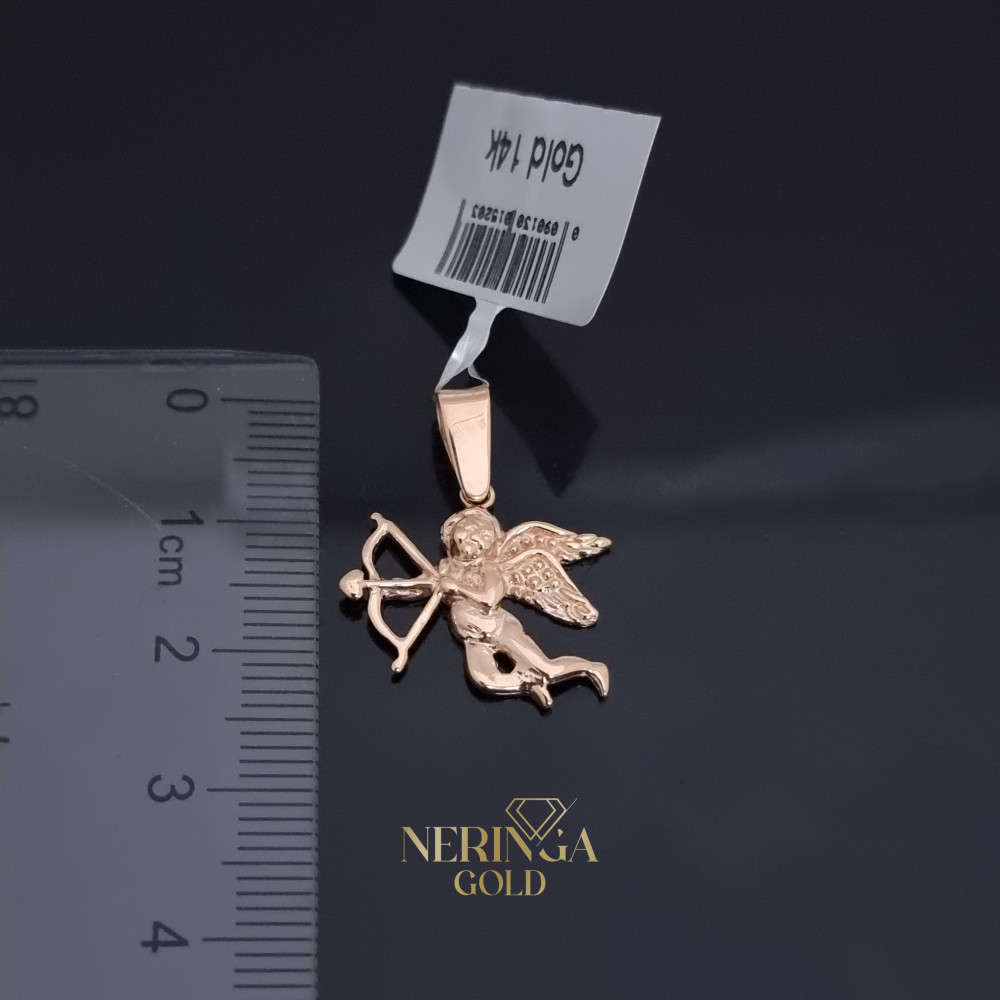 Rose gold angel pendant #69540