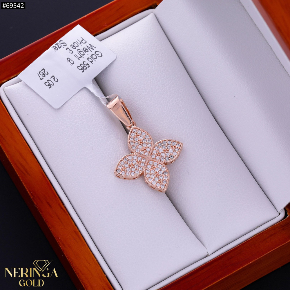 Rose gold pendant #69542