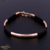 Rose rubber gold rubber bracelet #69546