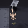 Rose gold angel pendant #69681