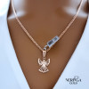 Rose gold angel pendant #69681