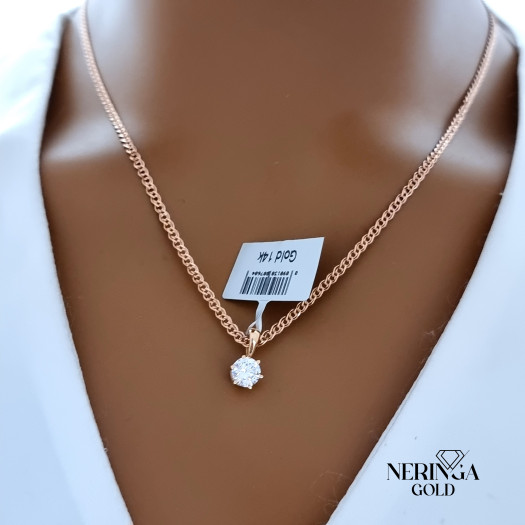 Rose gold pendant #69674