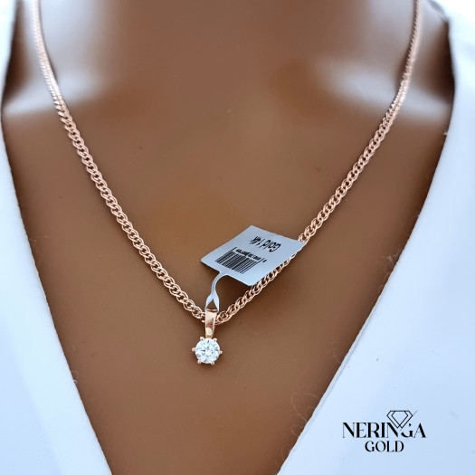 Rose gold pendant #69678