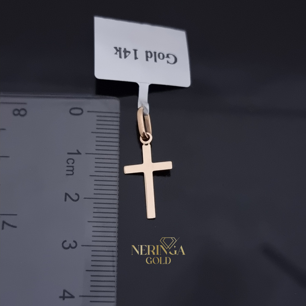 Rose gold cross pendant #69665