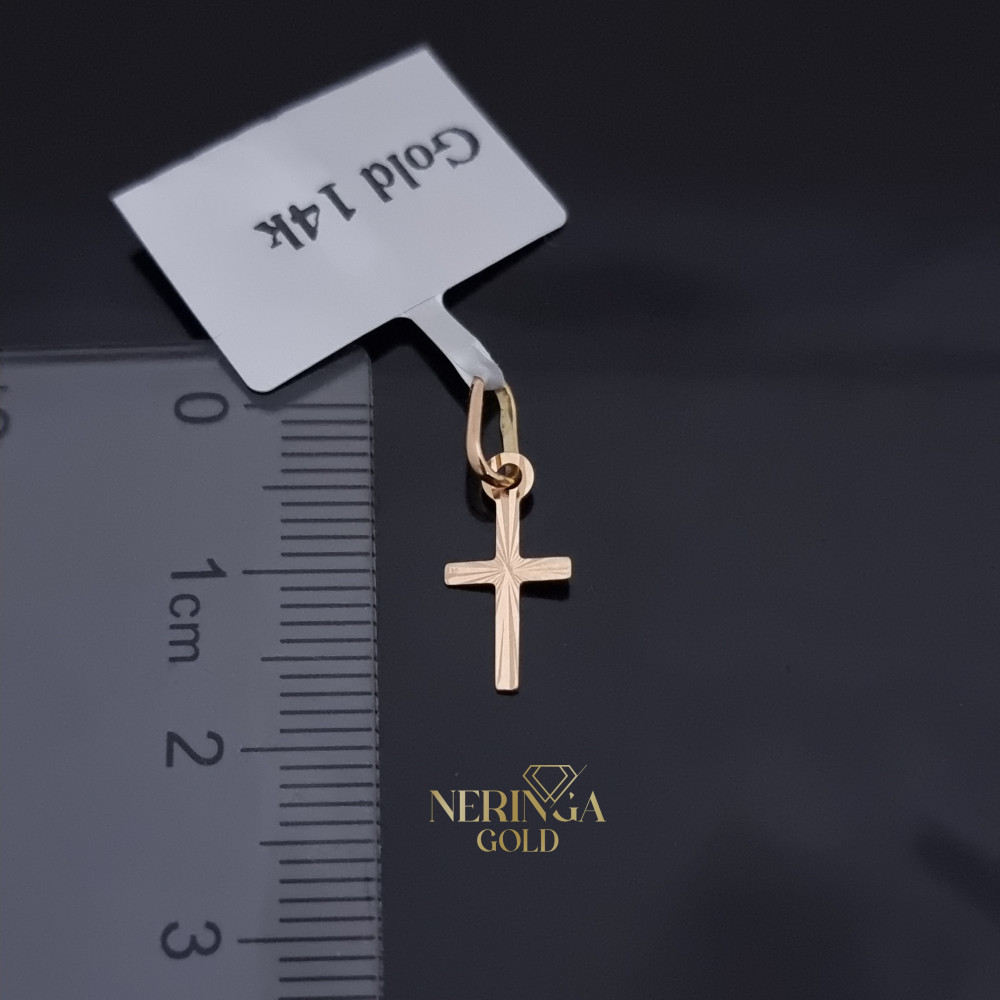 Rose gold cross pendant #69670