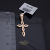 Rose gold cross pendant #69668