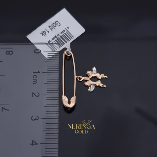Rose gold clip and brooche #69686