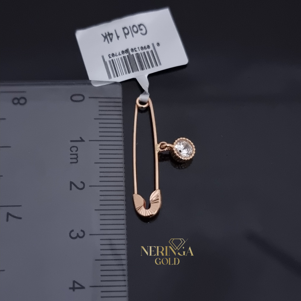 Rose gold clip and brooche #69689