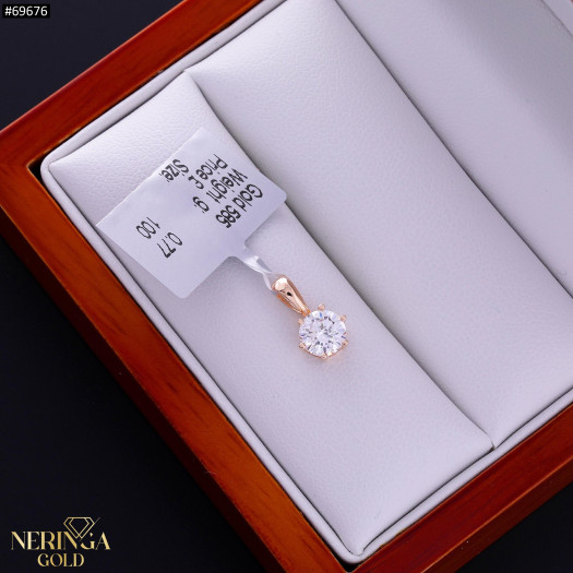 Rose gold pendant #69676