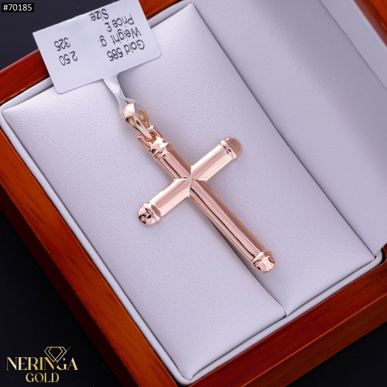 Rose gold cross pendant #70185