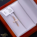 White rose gold cross pendant #70188