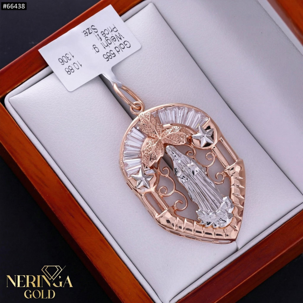 Rose gold icon pendant #66438