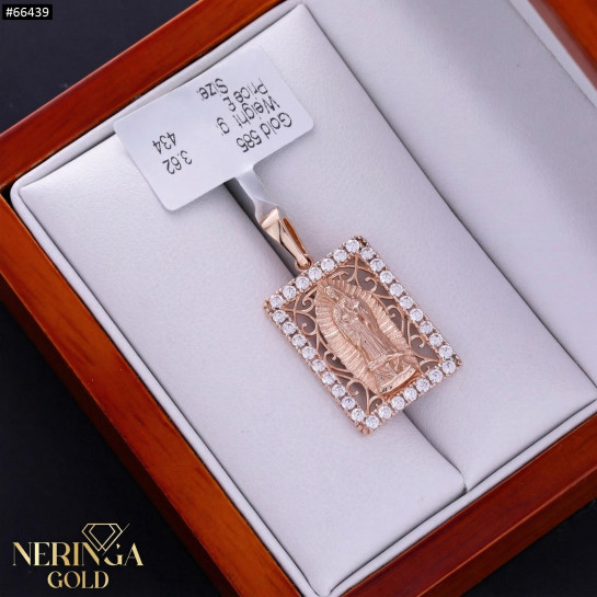 Rose gold icon pendant #66439