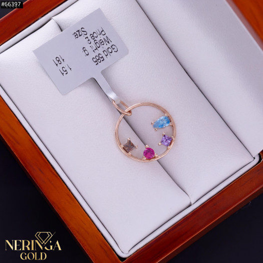 Rose gold pendant #66397