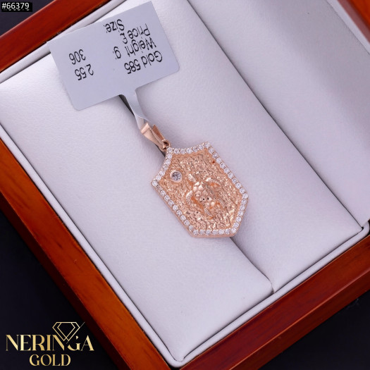 Rose gold pendant #66379