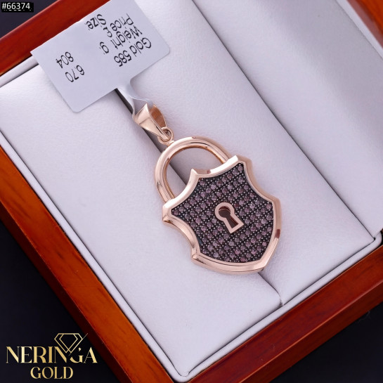 Rose gold pendant #66374