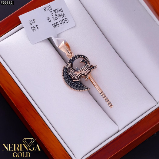 Rose gold pendant #66382