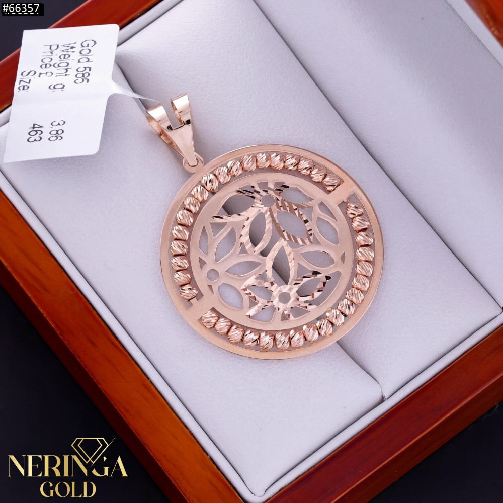 Rose gold pendant #66357