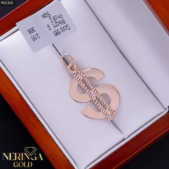 Rose gold pendant #66360