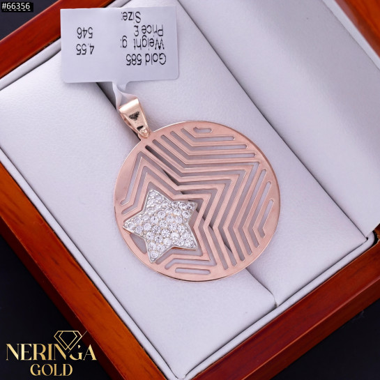 Rose gold pendant #66356